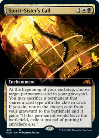 (495) Magic The Gathering Kamigawa: Neon Dynasty: Extras Single: Spirit-Sister's Call (V.2) Mythic