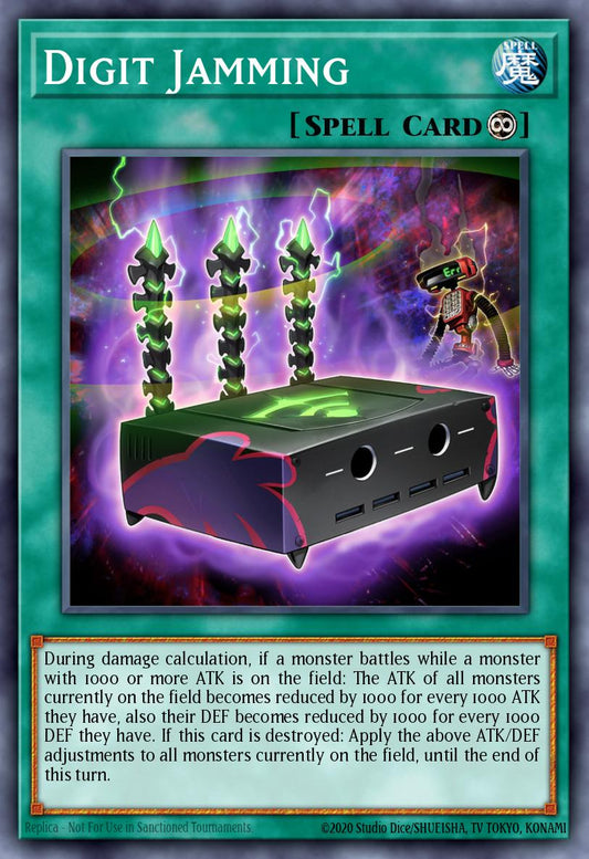 (303) YuGiOh TCG MP24: 25th Anniversary Tin: Dueling Mirrors Single: Digit Jamming  Common