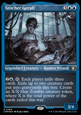 (496) Magic The Gathering Commander Masters: Extras Single: Stitcher Geralf Rare