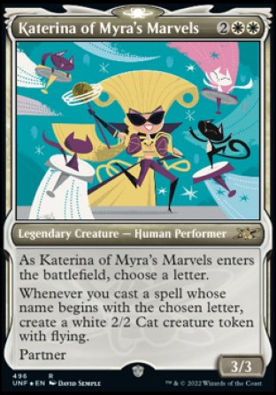 (496) Magic The Gathering Unfinity: Extras Single: Katerina of Myra's Marvels (V.3) Holo Rare