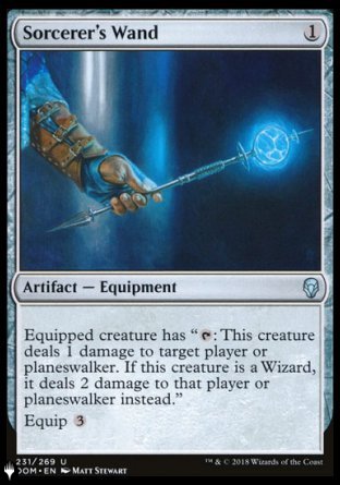 (231) Magic The Gathering The List Single: Sorcerer's Wand Uncommon
