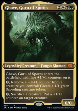 (498) Magic The Gathering Double Masters 2022: Extras Single: Ghave, Guru of Spores Holo Mythic