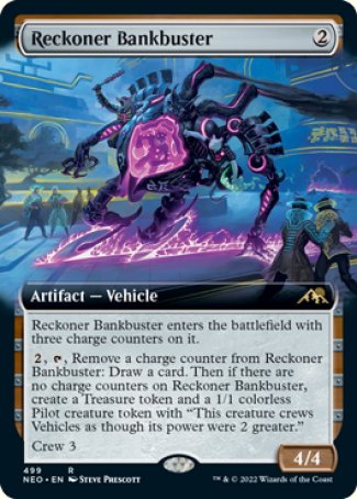 (499) Magic The Gathering Kamigawa: Neon Dynasty: Extras Single: Reckoner Bankbuster (V.2) Rare