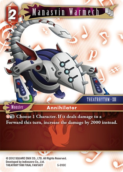(010) Final Fantasy TCG Opus V Single: Manasvin Warmech (5-010) Common