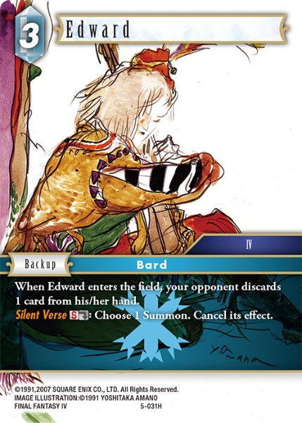 (031) Final Fantasy TCG Opus V Single: Edward (5-031) Hero