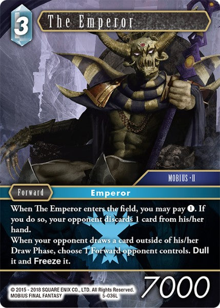 (036) Final Fantasy TCG Opus V Single: The Emperor (5-036) Legend