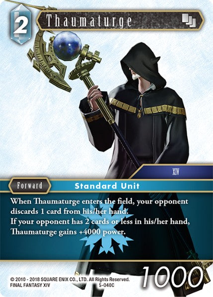 (040) Final Fantasy TCG Opus V Single: Thaumaturge (5-040) Common