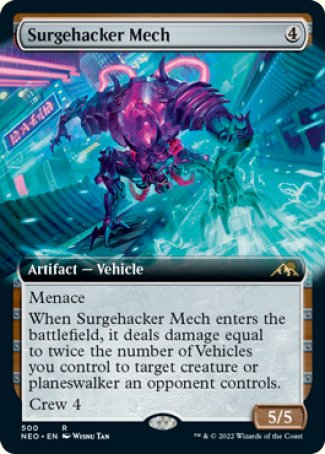 (500) Magic The Gathering Kamigawa: Neon Dynasty: Extras Single: Surgehacker Mech (V.2) Rare