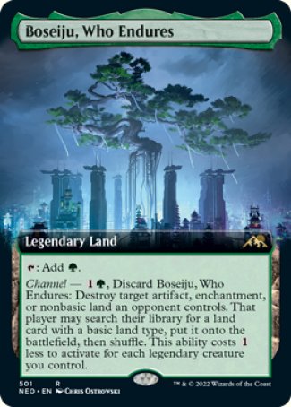 (501) Magic The Gathering Kamigawa: Neon Dynasty: Extras Single: Boseiju, Who Endures (V.2) Holo Rare