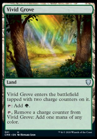 (501/361) Magic The Gathering Commander Legends: Extras Single: Vivid Grove Uncommon