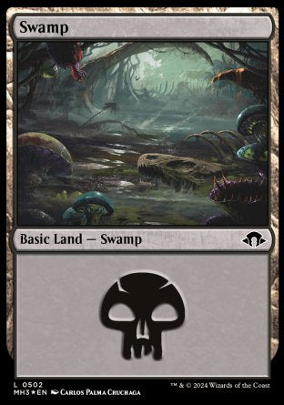 (502) Magic The Gathering Modern Horizons 3: Extras Single: Swamp (V.2) Land