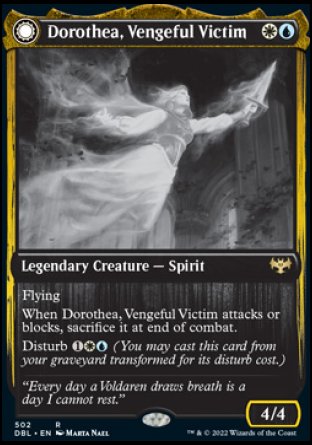 (502) Magic The Gathering Innistrad: Double Feature Single: Dorothea, Vengeful Victim // Dorothea's Retribution Rare