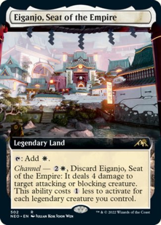 (502) Magic The Gathering Kamigawa: Neon Dynasty: Extras Single: Eiganjo, Seat of the Empire (V.2) Holo Rare