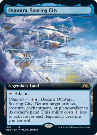(503) Magic The Gathering Kamigawa: Neon Dynasty: Extras Single: Otawara, Soaring City (V.2) Rare