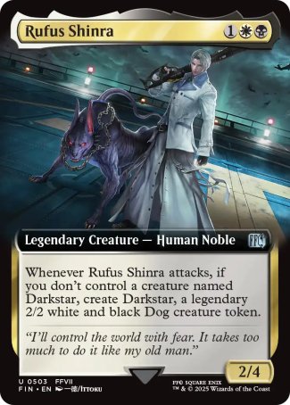(503) Magic The Gathering Magic: The Gathering - FINAL FANTASY: Extras Single: Rufus Shinra Holo Uncommon