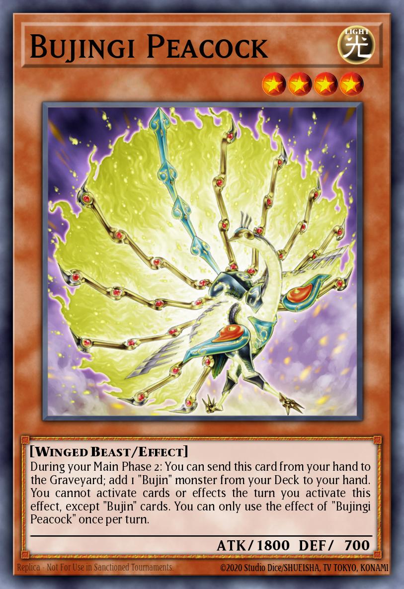 (208) YuGiOh TCG MP14: 2014 Mega-Tins Mega-Pack Single: Bujingi Peacock Rare