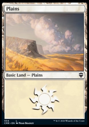 (504/361) Magic The Gathering Commander Legends: Extras Single: Plains (V.1) Land