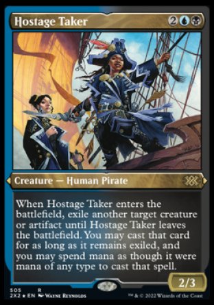 (505) Magic The Gathering Double Masters 2022: Extras Single: Hostage Taker Holo Rare