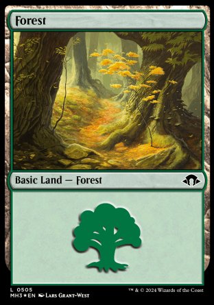 (505) Magic The Gathering Modern Horizons 3: Extras Single: Forest (V.1) Land