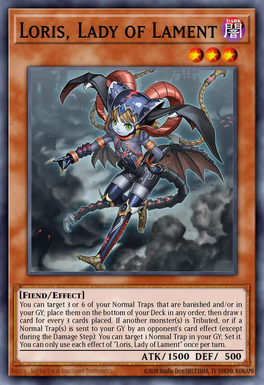 (164) YuGiOh TCG MP24: 25th Anniversary Tin: Dueling Mirrors Single: Loris, Lady of Lament  Ultra Rare