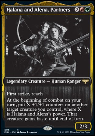 (506) Magic The Gathering Innistrad: Double Feature Single: Halana and Alena, Partners Holo Rare