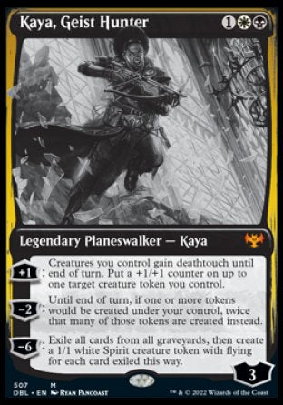 (507) Magic The Gathering Innistrad: Double Feature Single: Kaya, Geist Hunter Holo Mythic