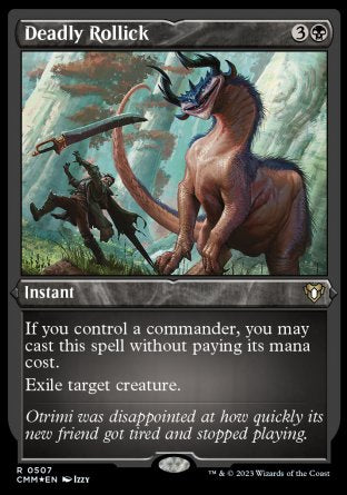 (507) Magic The Gathering Commander Masters: Extras Single: Deadly Rollick Holo Rare