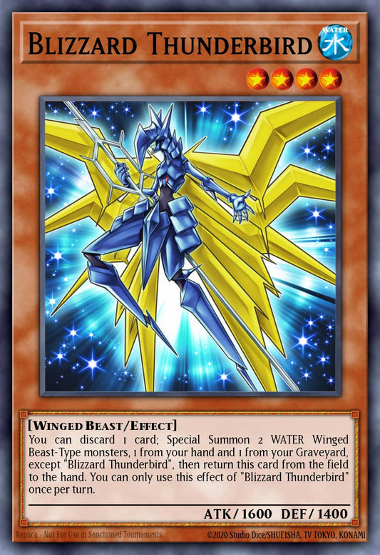 (007) YuGiOh TCG PRIO: Primal Origin Single: Blizzard Thunderbird  Common