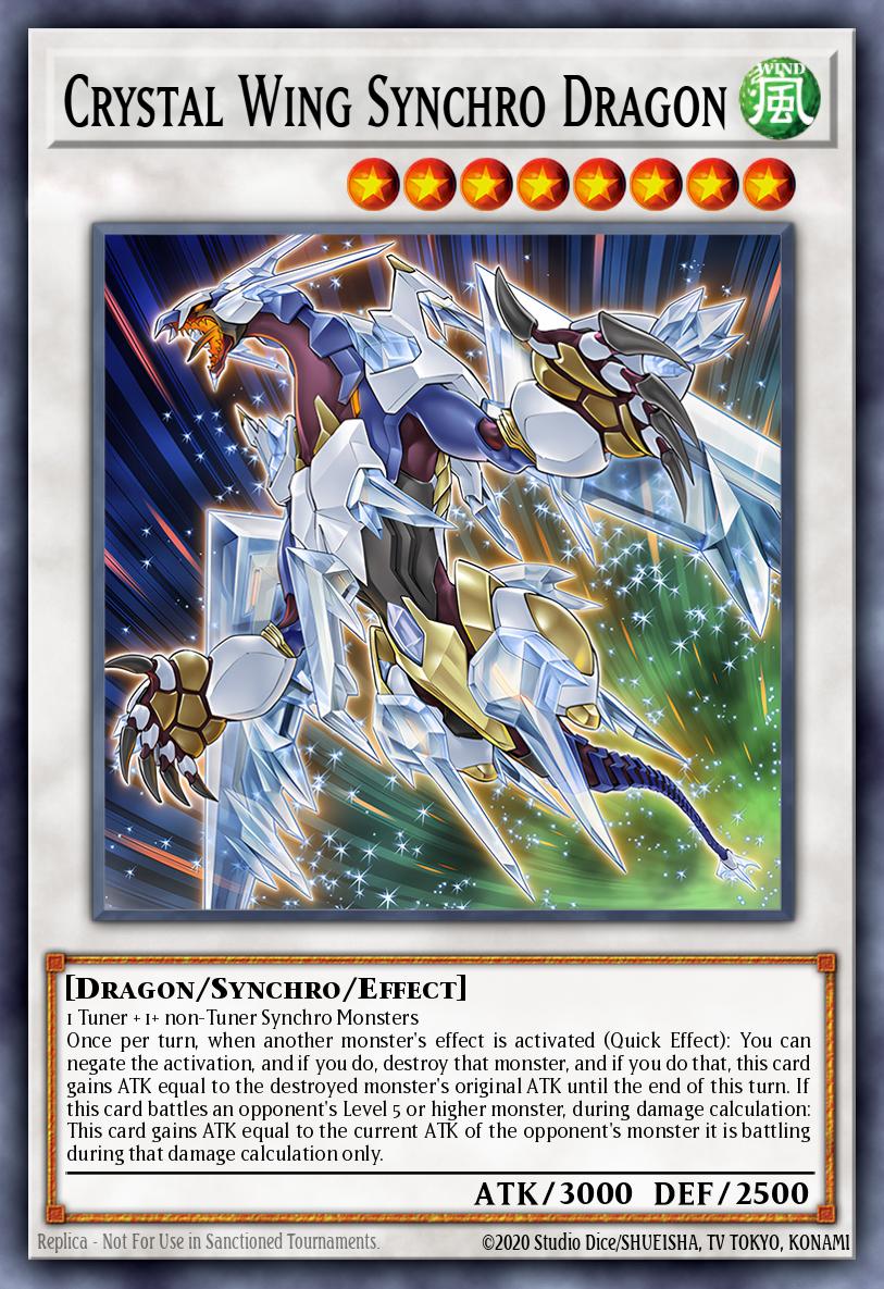(029) YuGiOh TCG RA02: 25th Anniversary Rarity Collection II Single: Crystal Wing Synchro Dragon (V.3 - Secret Rare)  Secret Rare