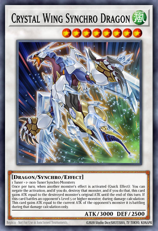 (029) YuGiOh TCG RA02: 25th Anniversary Rarity Collection II Single: Crystal Wing Synchro Dragon (V.1 - Super Rare)  Super Rare