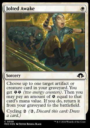 (509) Magic The Gathering Modern Horizons 3: Extras Single: Jolted Awake (V.2) Holo Common