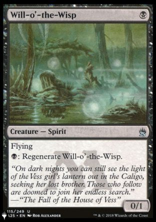 (115) Magic The Gathering The List Single: Will-o'-the-Wisp Uncommon
