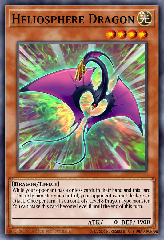 (004) YuGiOh TCG PRIO: Primal Origin Single: Heliosphere Dragon  Common