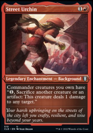 (510) Magic The Gathering Commander Legends: Battle for Baldur's Gate: Extras Single: Street Urchin Holo Uncommon