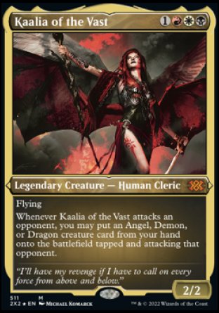 (511) Magic The Gathering Double Masters 2022: Extras Single: Kaalia of the Vast Holo Mythic