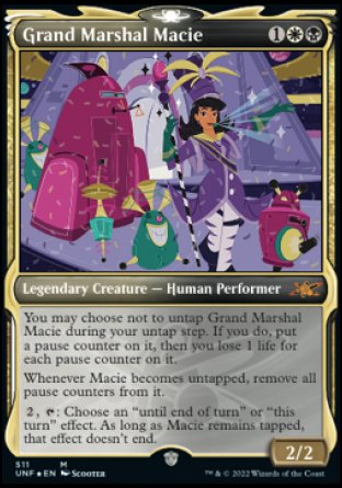 (511) Magic The Gathering Unfinity: Extras Single: Grand Marshal Macie (V.3) Holo Mythic