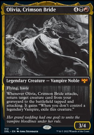 (512) Magic The Gathering Innistrad: Double Feature Single: Olivia, Crimson Bride Holo Mythic