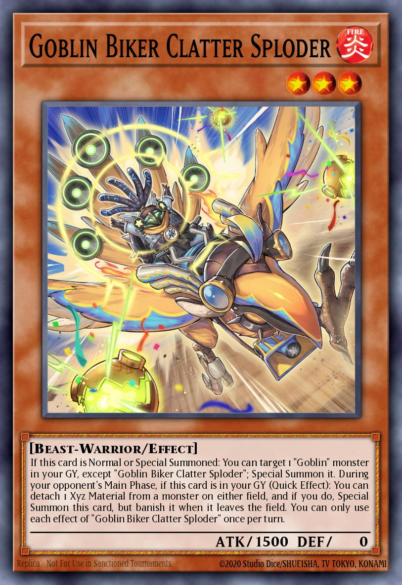 (009) YuGiOh TCG PHNI: Phantom Nightmare Single: Goblin Biker Clatter Sploder Super Rare