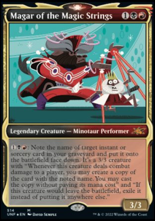 (514) Magic The Gathering Unfinity: Extras Single: Magar of the Magic Strings (V.3) Mythic