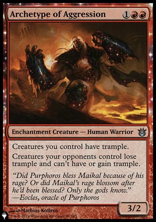 (088) Magic The Gathering The List Single: Archetype of Aggression Uncommon