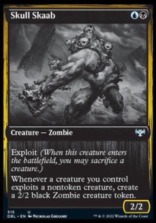(515) Magic The Gathering Innistrad: Double Feature Single: Skull Skaab Holo Uncommon