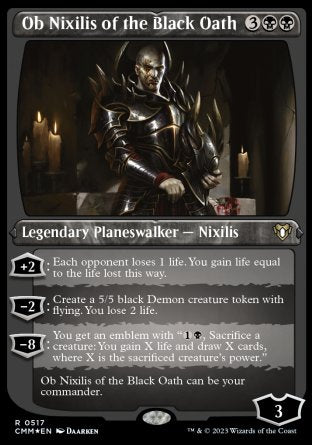 (517) Magic The Gathering Commander Masters: Extras Single: Ob Nixilis of the Black Oath Holo Rare