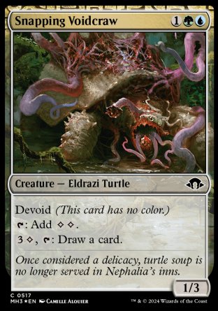 (517) Magic The Gathering Modern Horizons 3: Extras Single: Snapping Voidcraw Holo Common