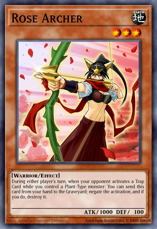 (093) YuGiOh TCG PRIO: Primal Origin Single: Rose Archer  Rare
