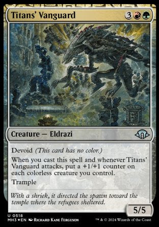 (518) Magic The Gathering Modern Horizons 3: Extras Single: Titans' Vanguard Holo Uncommon