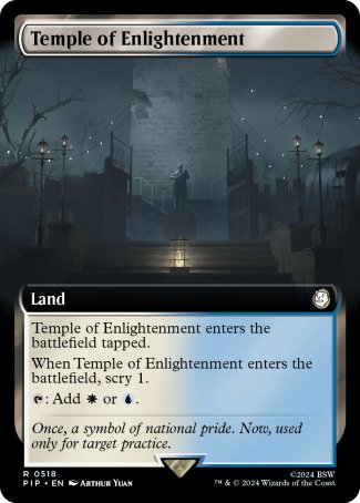 (518) Magic The Gathering Universes Beyond: Fallout: Extras Single: Temple of Enlightenment (V.1) Holo Rare
