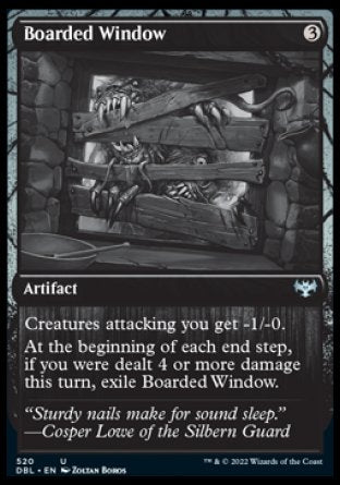 (520) Magic The Gathering Innistrad: Double Feature Single: Boarded Window Holo Uncommon