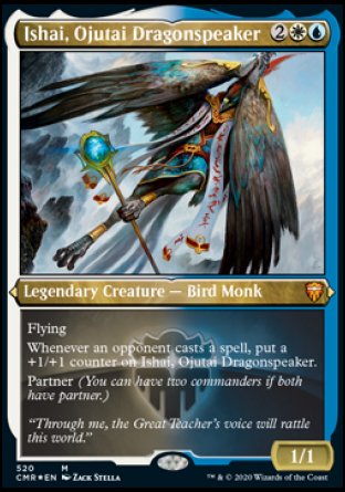 (520/361) Magic The Gathering Commander Legends: Extras Single: Ishai, Ojutai Dragonspeaker Holo Mythic