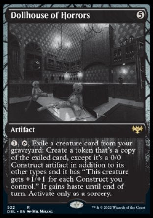 (522) Magic The Gathering Innistrad: Double Feature Single: Dollhouse of Horrors Holo Rare