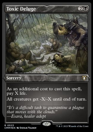 (523) Magic The Gathering Commander Masters: Extras Single: Toxic Deluge Holo Rare